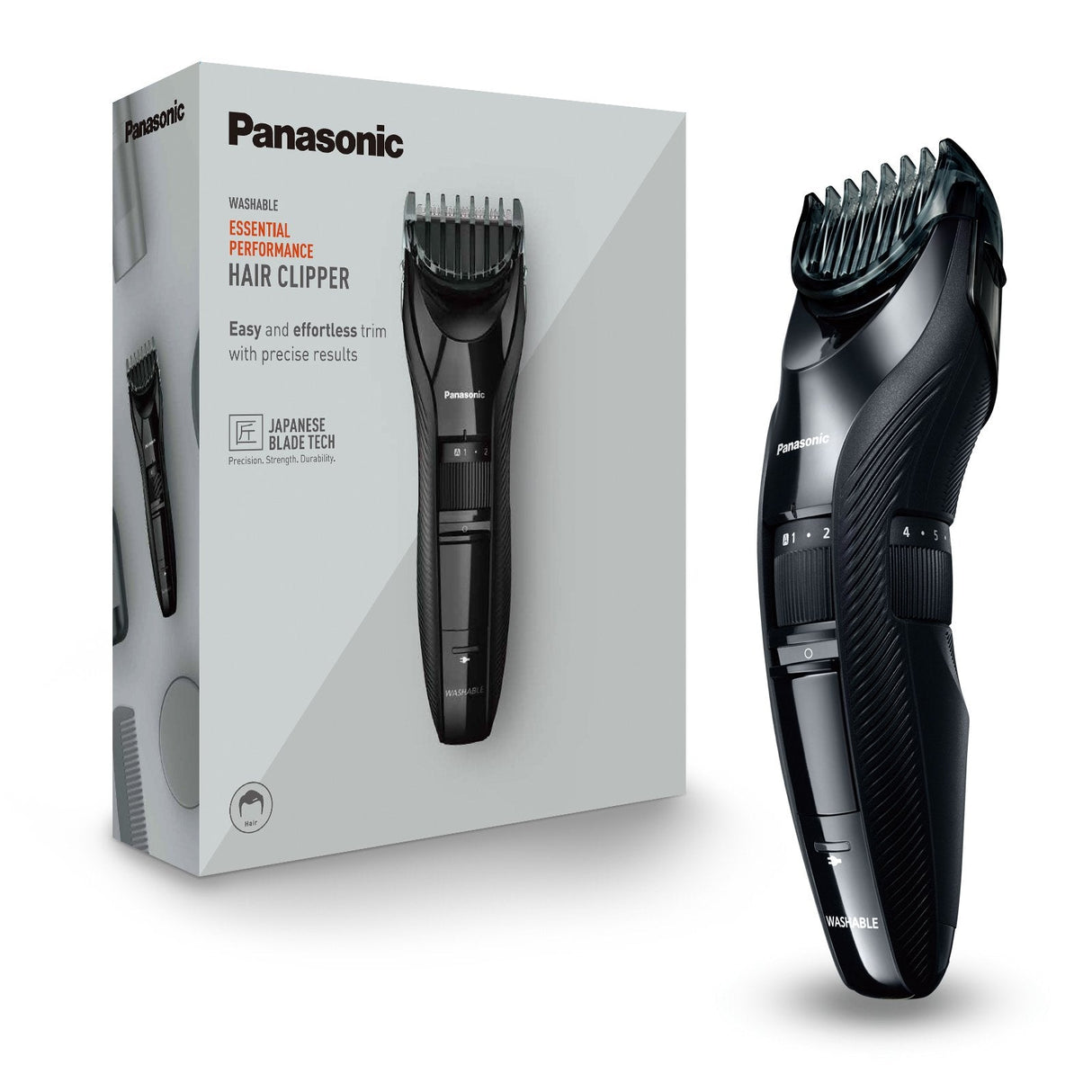 Cortadora De Pelo Panasonic Er-Gc53-K503, Tiempo De Funcionamiento 40 Min, Tiempo De Carga 8 H, Negra