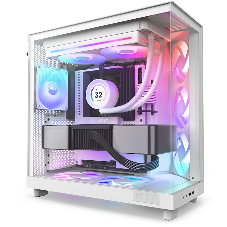 EAN 5056547204420 - NZXT RF-U28HF-W1 sistema de refrigeración para ordenador Carcasa del ordenador Ventilador Blanco 1 pieza( imagen 5