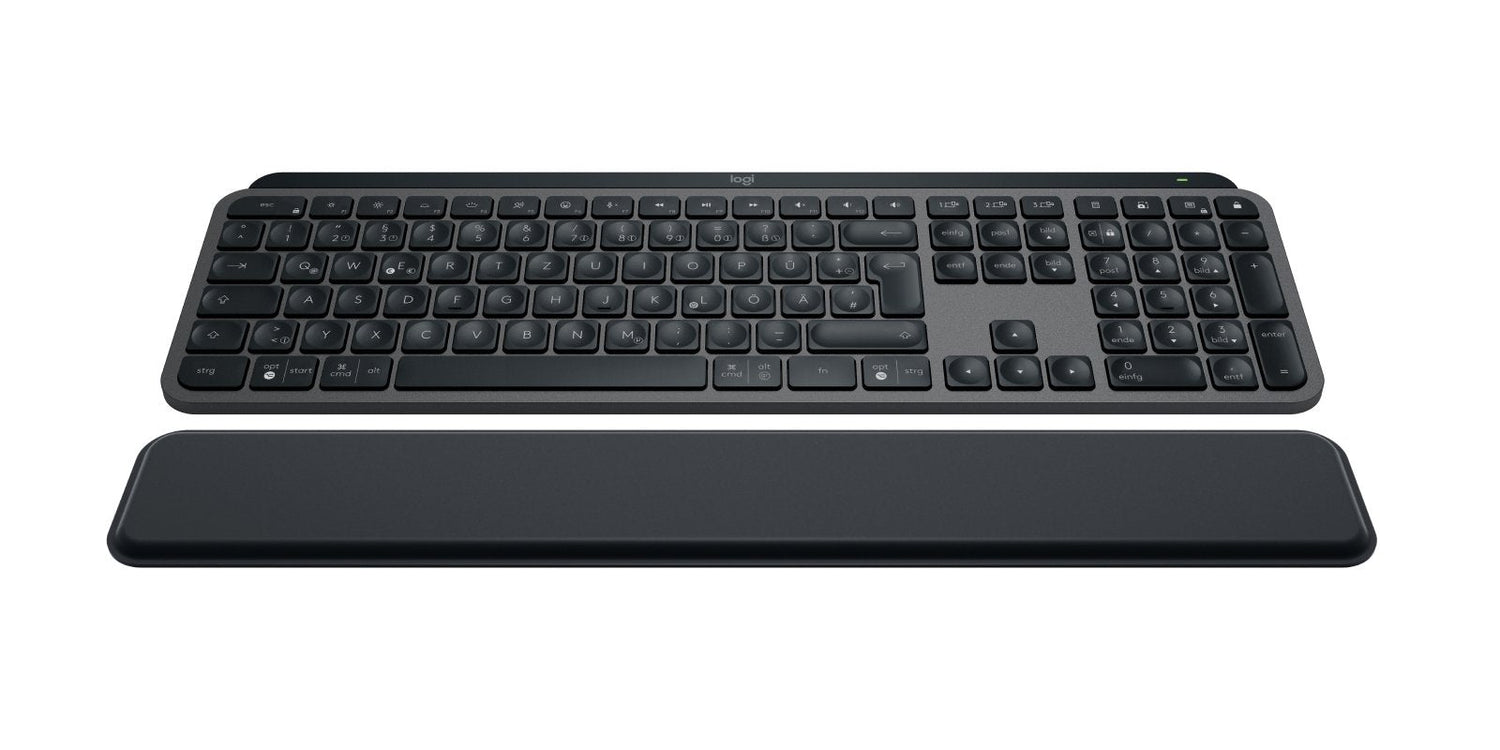 Teclado Alemán Logitech Mx Keys S Rf Wireless + Bluetooth Qwertz Grafito