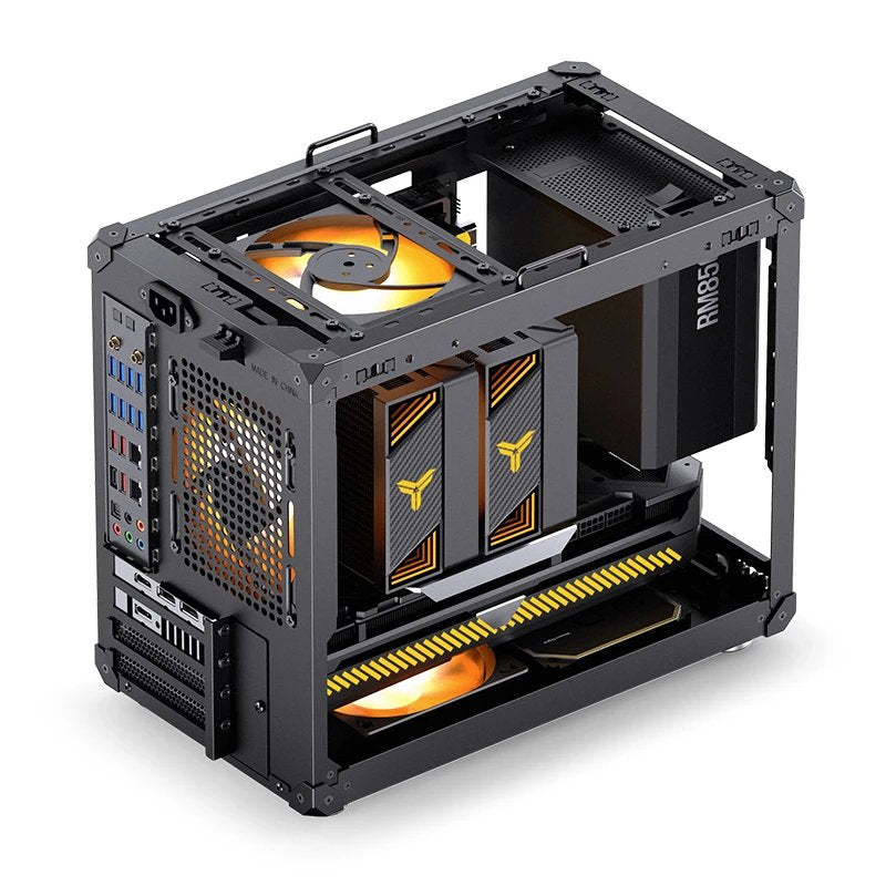Jonsbo C6 Max Pc-Gehäuse, Mini-Gehäuse, Micro-Atx, Tempered Glass - Schwarz