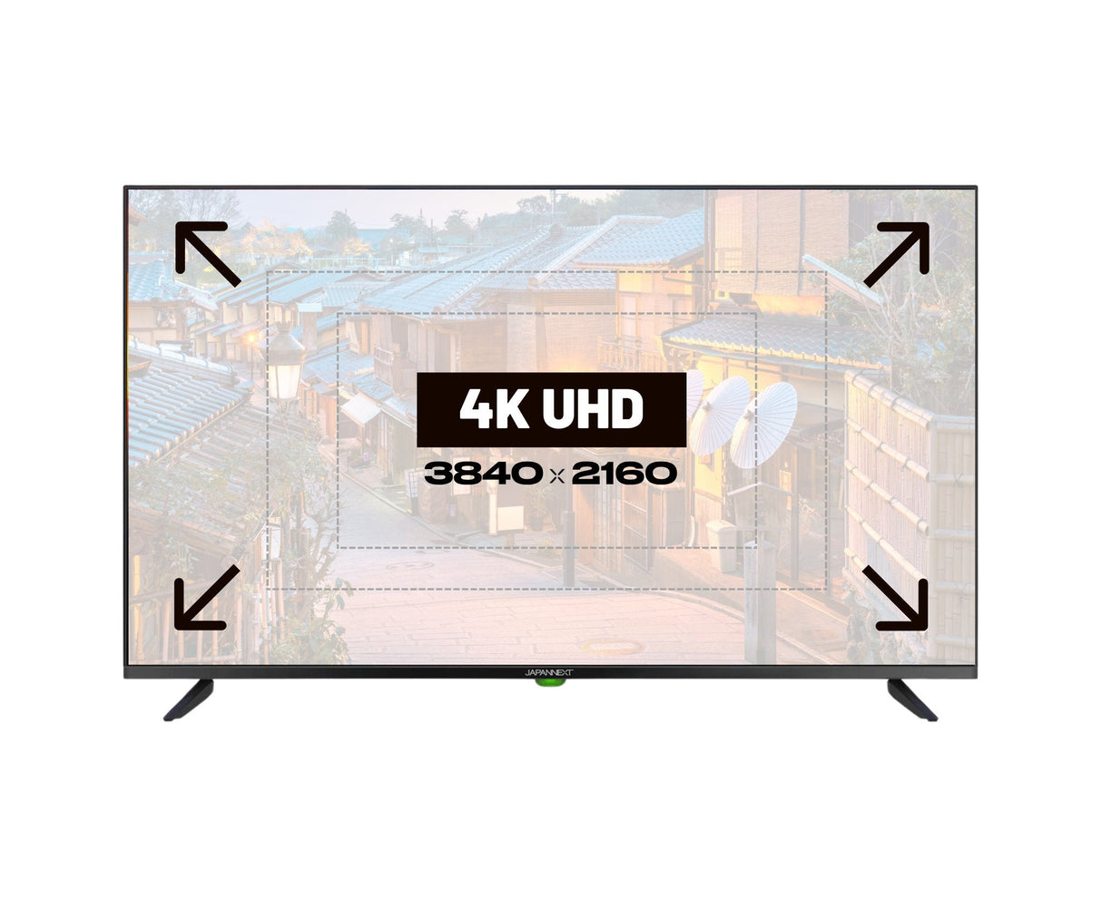 Japannext Jn-Ips430uhd60f Pantalla Para Pc 109,2 Cm (43") 3840 X 2160 Pixeles 4k Ultra Hd Lcd Negro