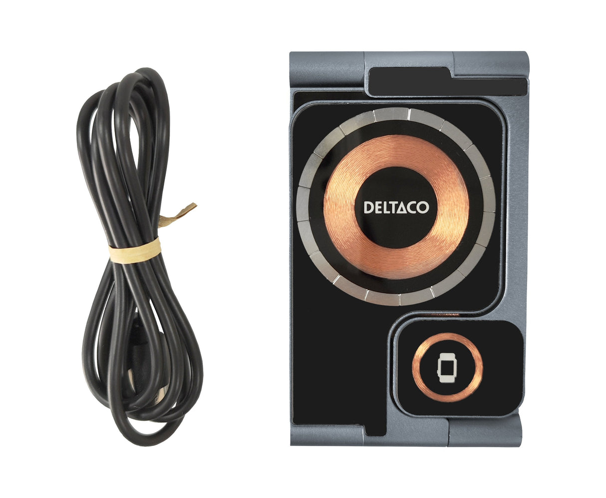 Deltaco 3-In-1 Wireless Charger 18w Faltbar