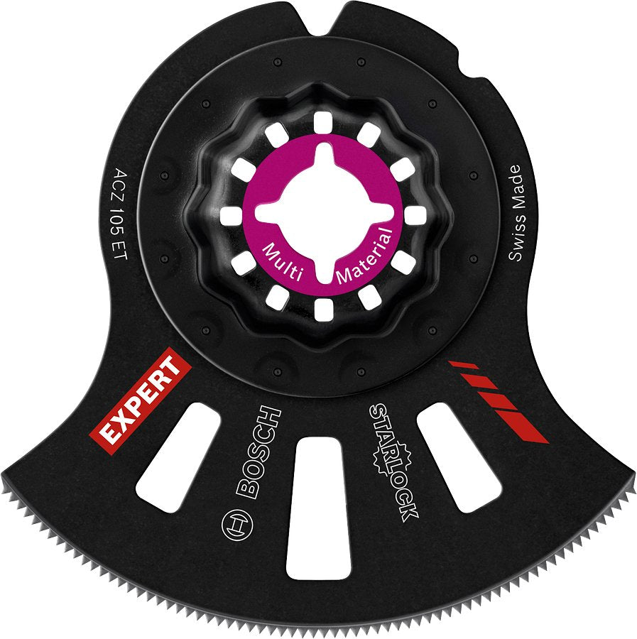 Hoja De Sierra Segmentada Bosch Professional Expert Acz 105 Et Multi Material, Dientes De Carburo De Ø 105 Mm 2608664208