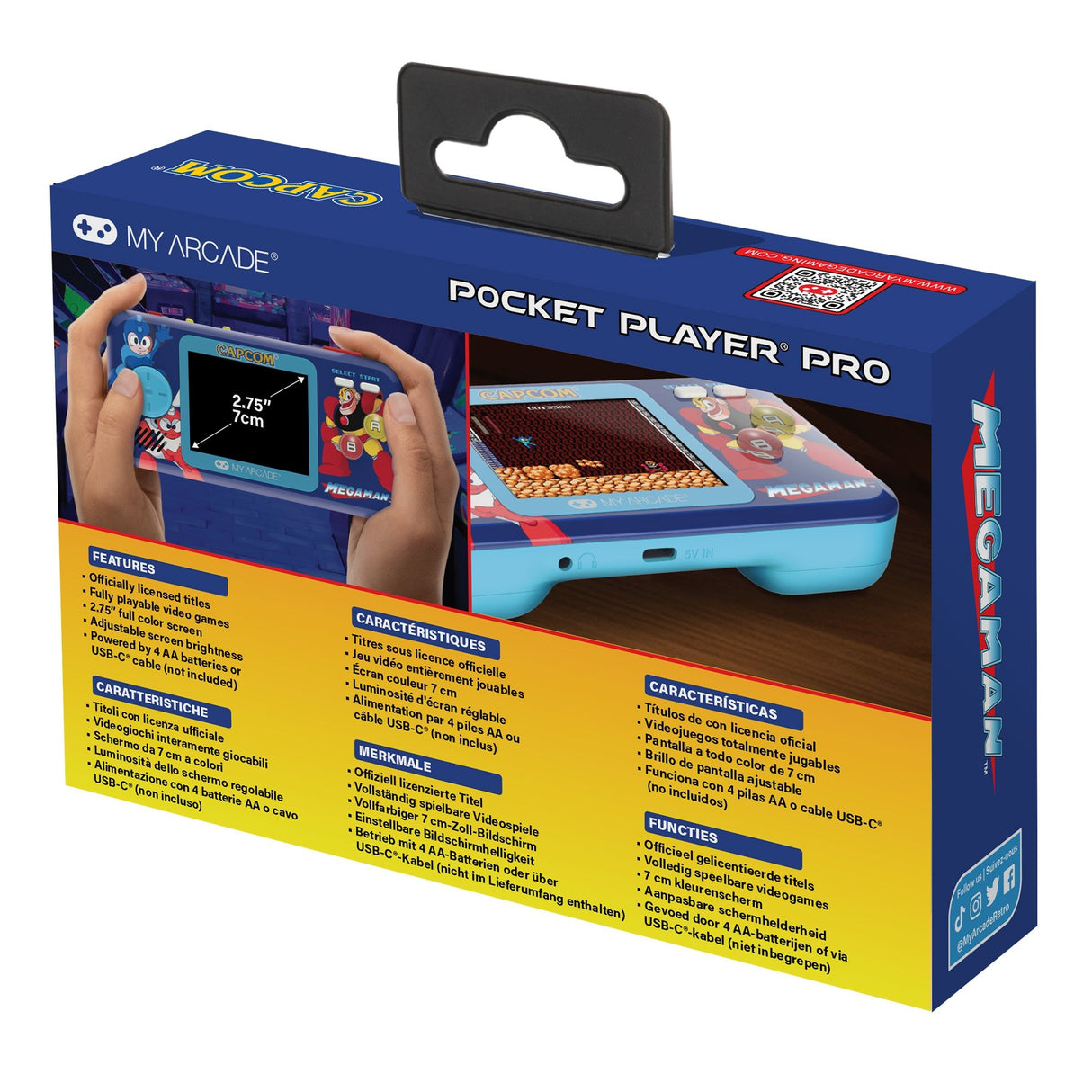 EAN 0845620041916 - My Arcade Mega Man Pocket Player Pro videoconsola portátil 6,98 cm (2.75") Multicolor imagen 7