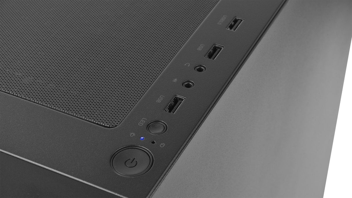 Caja Pc Nox Torre Atx Hummer Nova Argb 2xven 200mm Argb/Control Led/Lateralcristaltemplad Nxhummernova