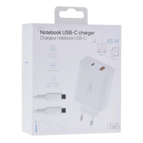 EAN 3303170107904 - T'nB CHNBTINY65 cargador de dispositivo móvil Portátil, Smartphone, Tableta Blanco Corriente alterna Carg imagen 5