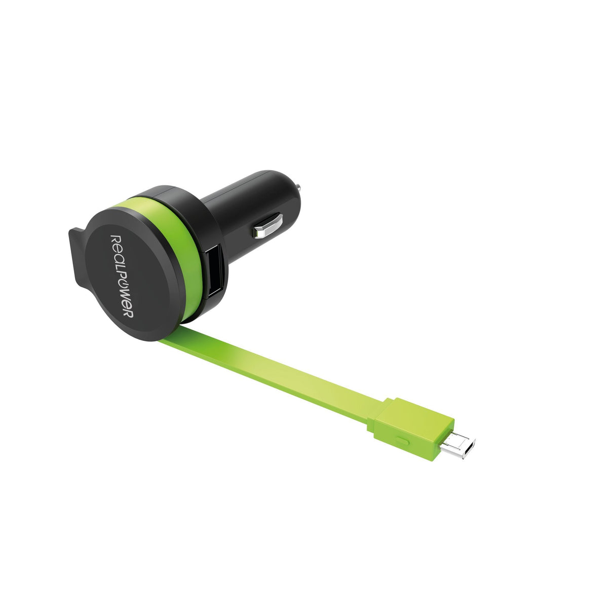 Realpower Car Charger M - Cargador De Coche Con Intgr. Cable