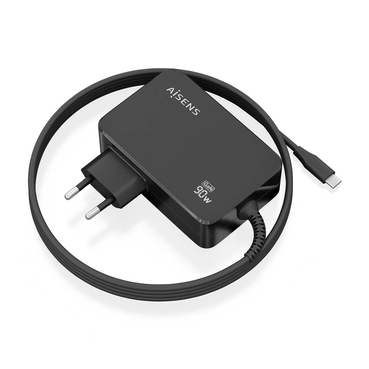 EAN 8436574709957 - AISENS ASCH-1PD90WL034-BK cargador de dispositivo móvil Universal Negro Corriente alterna Interior imagen 1
