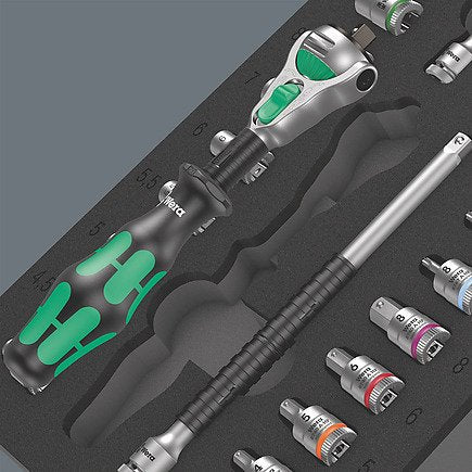 EAN 4013288225139 - Wera 05150110001 llave de carraca 37 pieza(s) Negro, Verde imagen 3