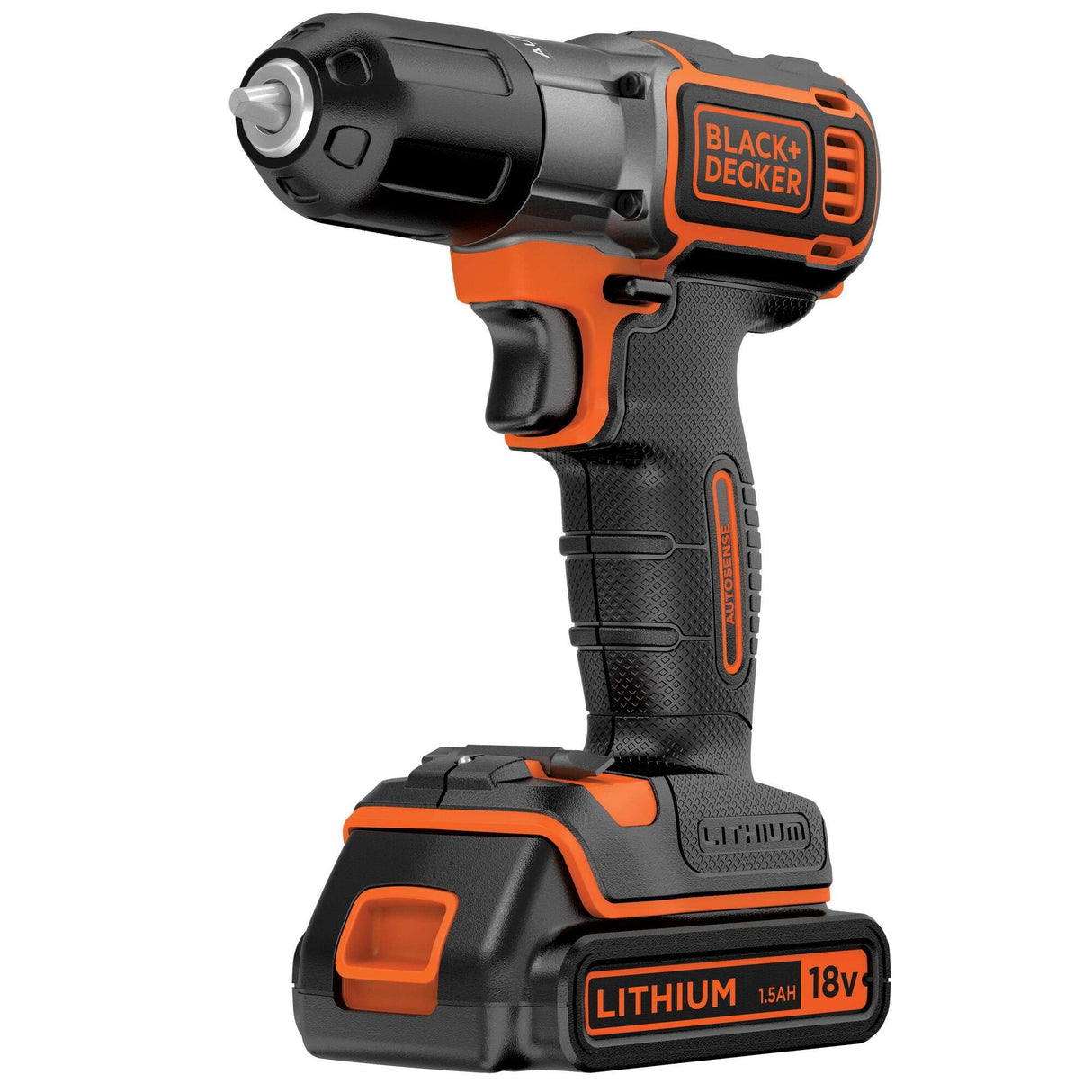 Taladro Black & Decker Asd18kb-Qw Negro, Naranja