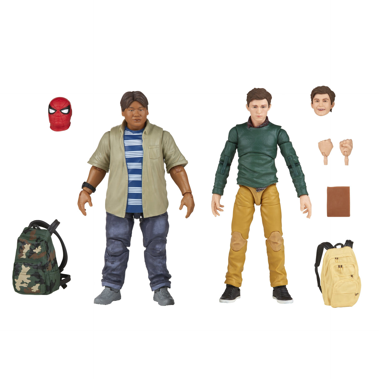 Set 2 Figuras Peter Parker Y Ned Leeds Spiderman Homecoming Marvel Legends 15cm