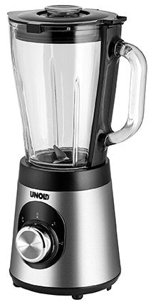 Batidora De Vaso Unold 78625 1,5 L 500 W Negro, Acero Inoxidable, Batidora Depie Acero Fino/Negro, Batidora De Vaso, 1,5 L, Función De Impulso, Picahielos, 500 W, Negro, Acero Inoxidable