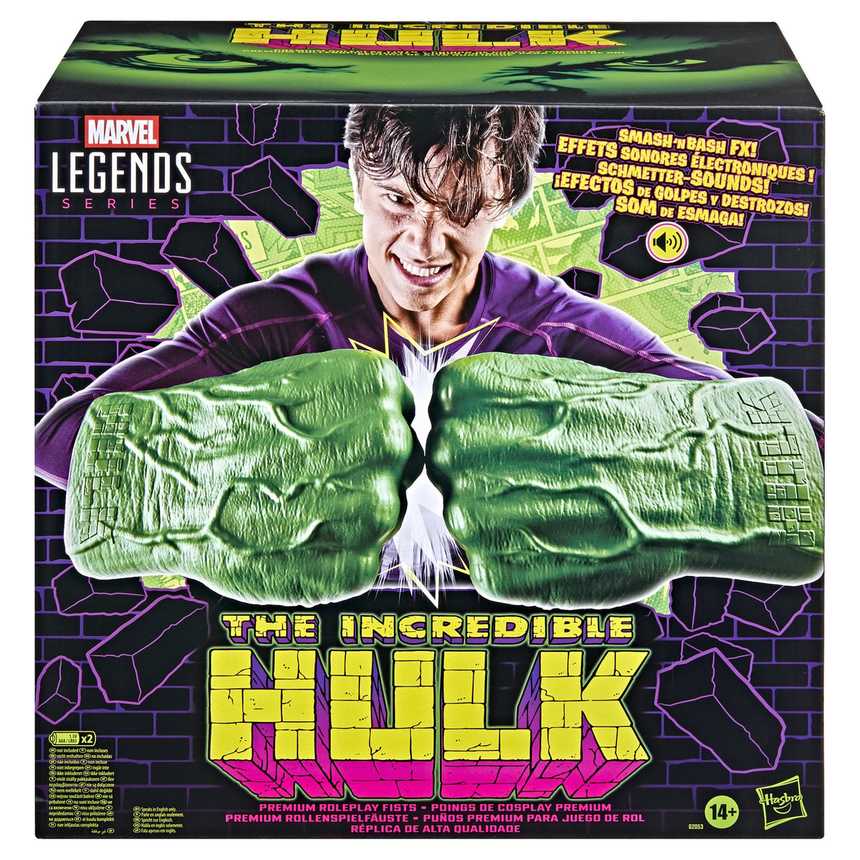 Replica Hasbro Marvel Legends The Incredible Hulk Puños Electronicos 30.5cm
