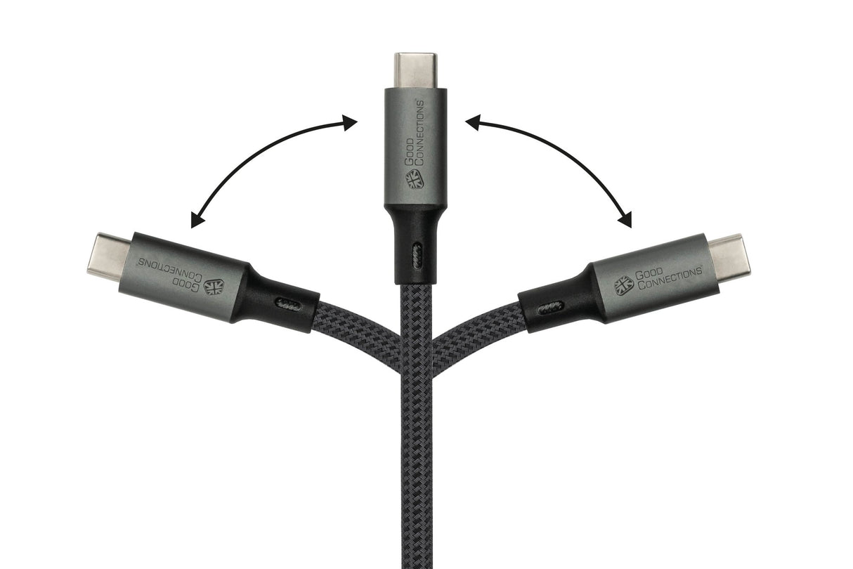 EAN 4014619881369 - Alcasa 2402-T005A cable USB USB4 Gen 2x2 0,5 m USB C Grafito imagen 4