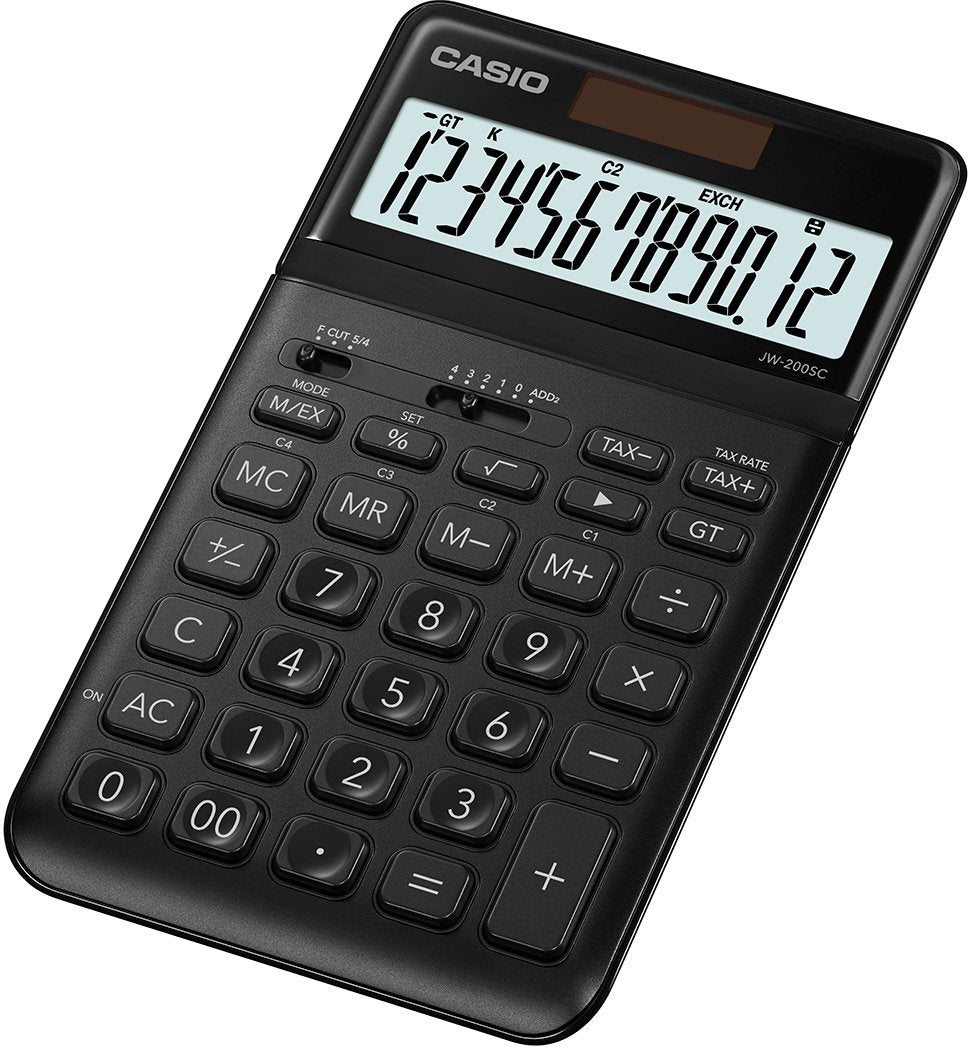 Casio Jw-200sc-Bk Calculadora Escritorio Calculadora Básica Negro
