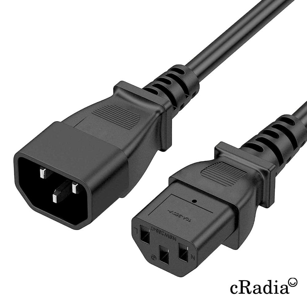 Cable De Alimentacion Extensor Cradia 0.60m Sfo Iec C14m C13 H