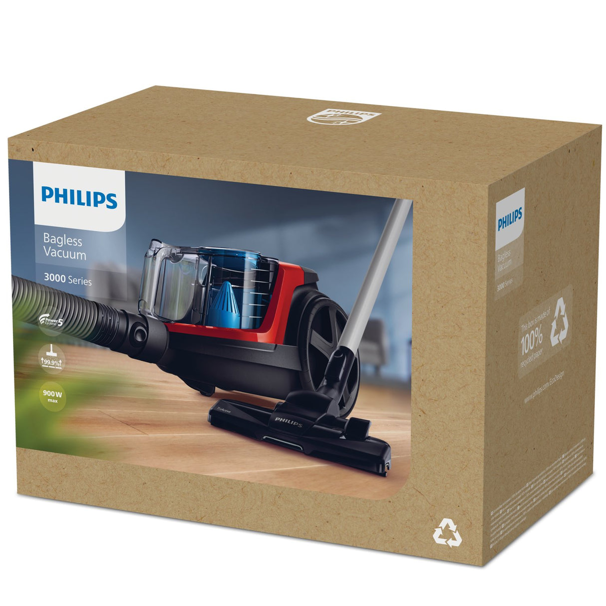 EAN 8710103796268 - Philips 3000 series FC9330/09 aspiradora 1,5 L Aspiradora cilíndrica Secar 900 W imagen 4