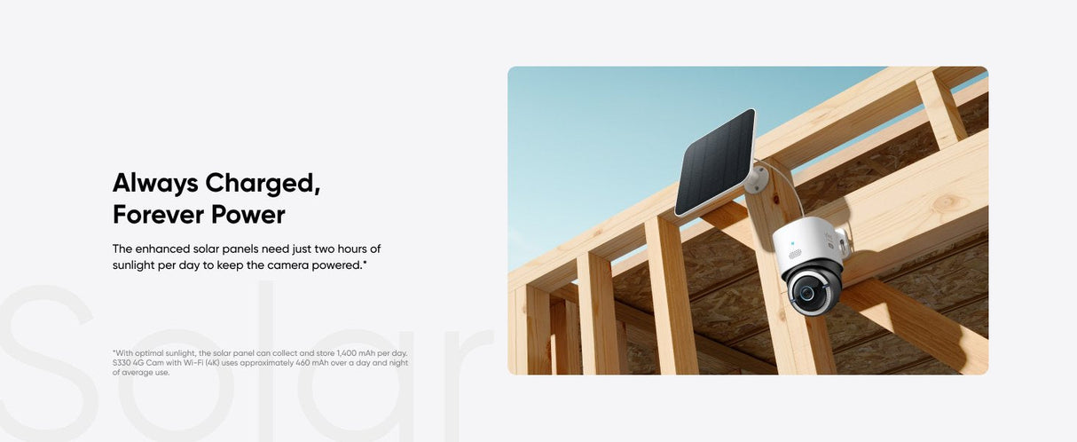 Wrl Camera S330 4g Lte/White T86p2321 Eufy