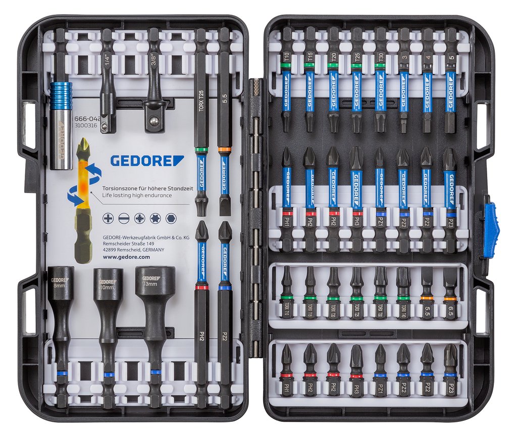 Juego De Puntas De Torsión Gedore 666-042, 42 Piezas 3100316