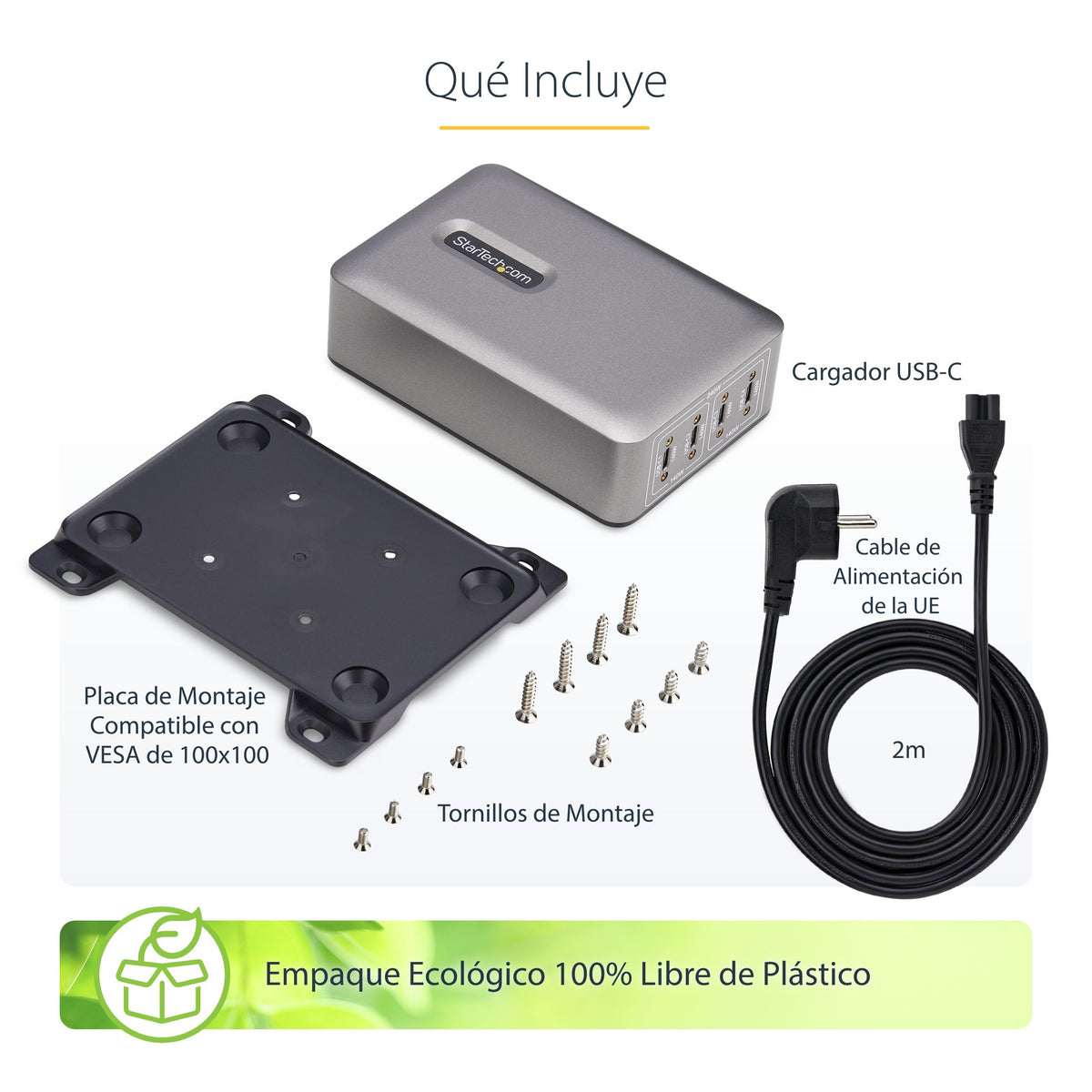 EAN 65030919654 - StarTech.com 424DEU-USB-C-CHARGER cargador de dispositivo móvil Universal Gris Corriente alterna Carga rápi imagen 20