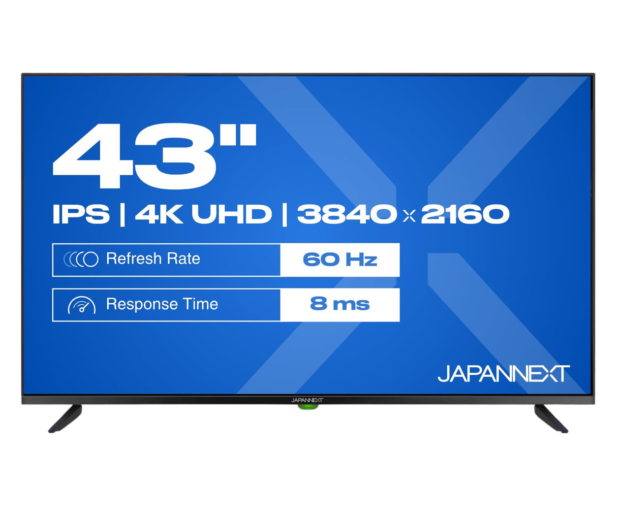 Japannext Jn-Ips430uhd60f Pantalla Para Pc 109,2 Cm (43") 3840 X 2160 Pixeles 4k Ultra Hd Lcd Negro