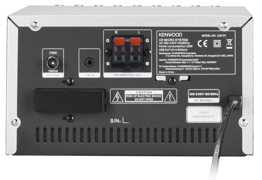 EAN 0019048232427 - Kenwood M-7000S Minicadena de música para uso doméstico 30 W Plata imagen 7