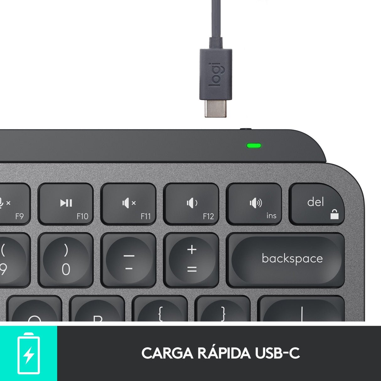 Teclado Español Logitech Mx Keys Mini Rf Wireless + Bluetooth Qwerty Grafito
