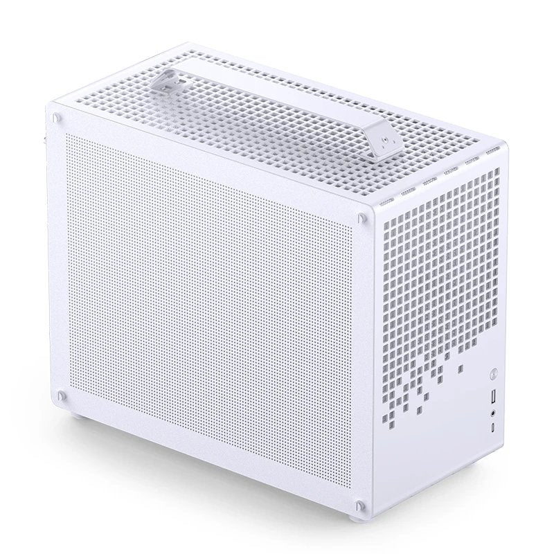 Jonsplus Z20 Mesh Pc-Gehäuse, Mini Tower, Micro-Atx, Mit Tragegriff - Weiss