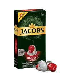Jacobs Lungo Classico Kaffeekapseln - 10 Portionen