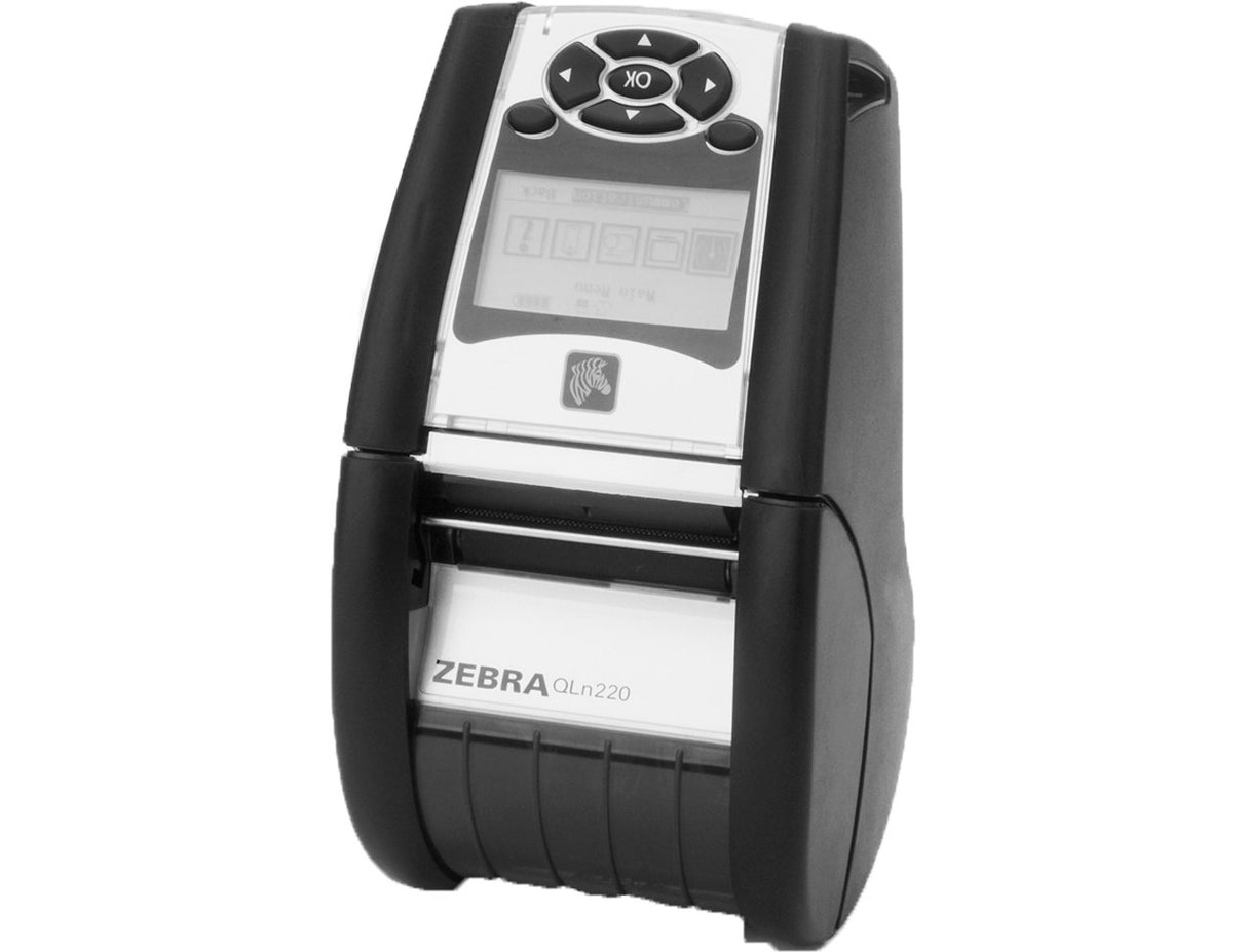 Impresora Tarjetas Zebra Qln-220 + Wifi Qln220, Usb, Rs232, Bt, Wlan, Nfc, 8 Puntos/Mm (203dpi), Rtc, Display, Epl, Zpl, Cpcl