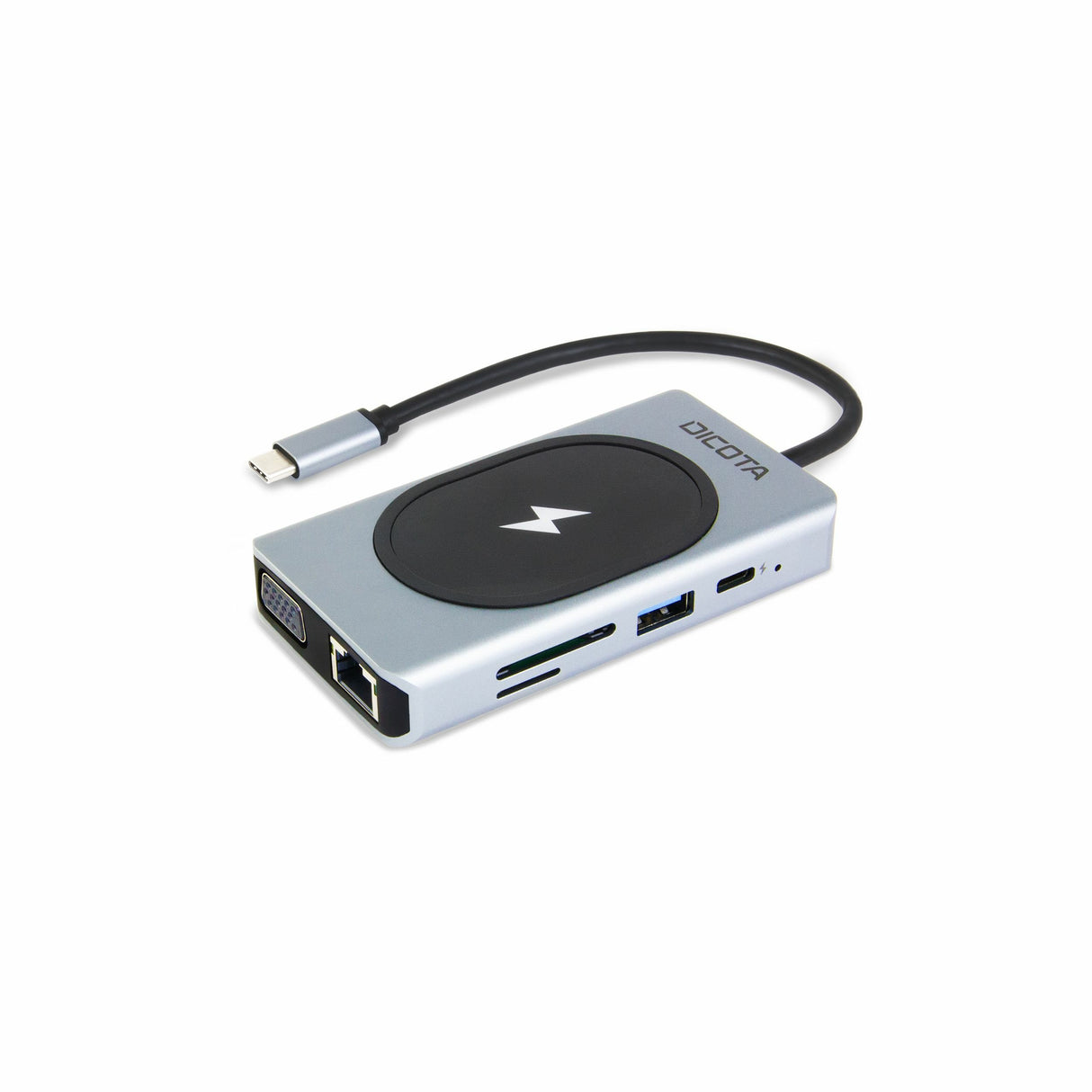 EAN 7640239421363 - DICOTA D32059 hub de interfaz USB Tipo C Negro, Plata imagen 1
