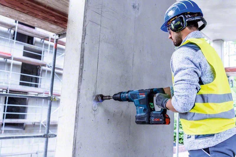 Taladro Percutor A Batería Bosch Biturbo Gbh 18v-36 C Professional 0611915003