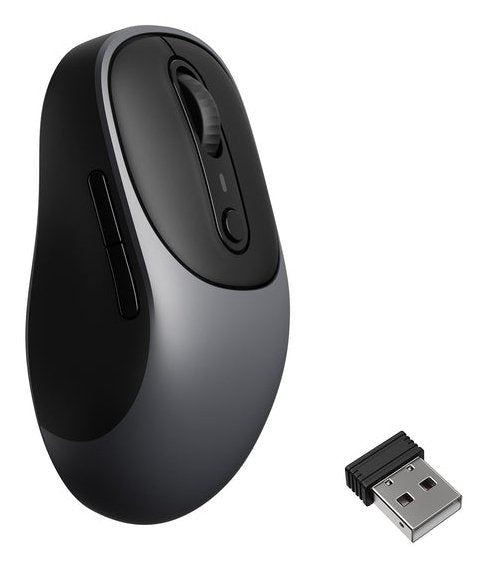 Ratón Keychron Bm24 Rf Wireless Bluetooth Usb Type-C 1600 Dpi Gris Metalizado