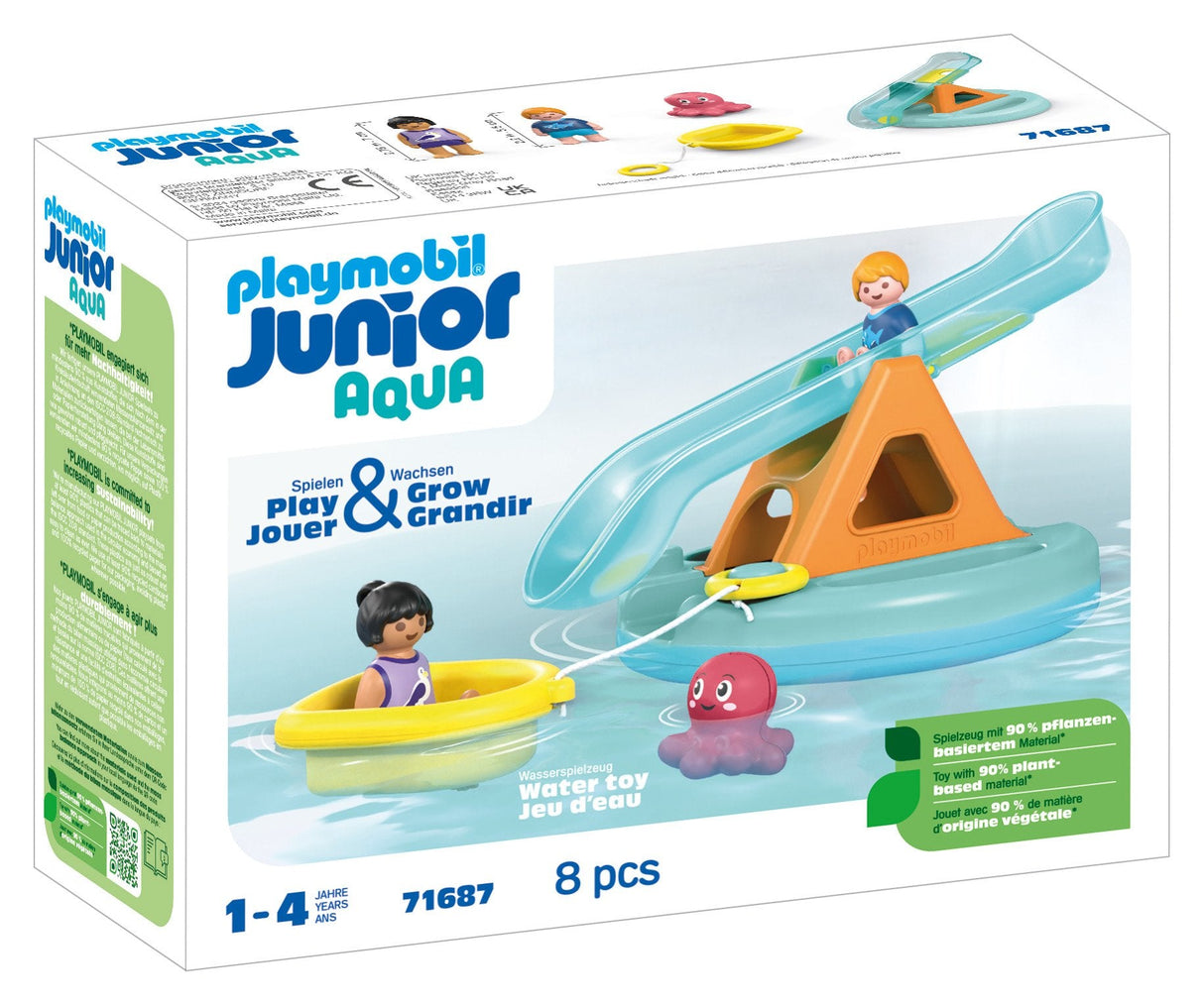 Playmobil Junior Aqua: Isla De Baño Con Tobogán