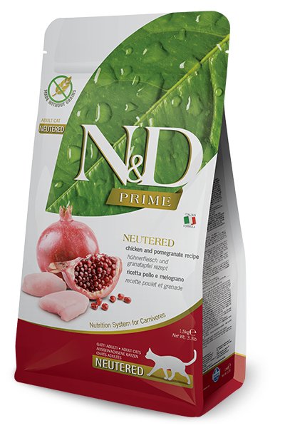 EAN 8010276032690 - Farmina Pet Food N&D Prime alimento seco para gatos 5 kg Adulto Pollo, Granada imagen 1