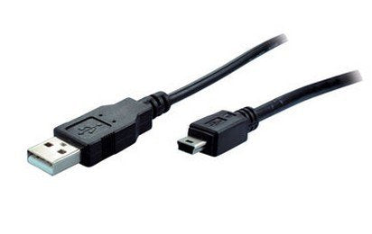 S-Conn 14-16025 Cable Usb 1 M Usb 2.0 Mini-Usb B Usb A Negro
