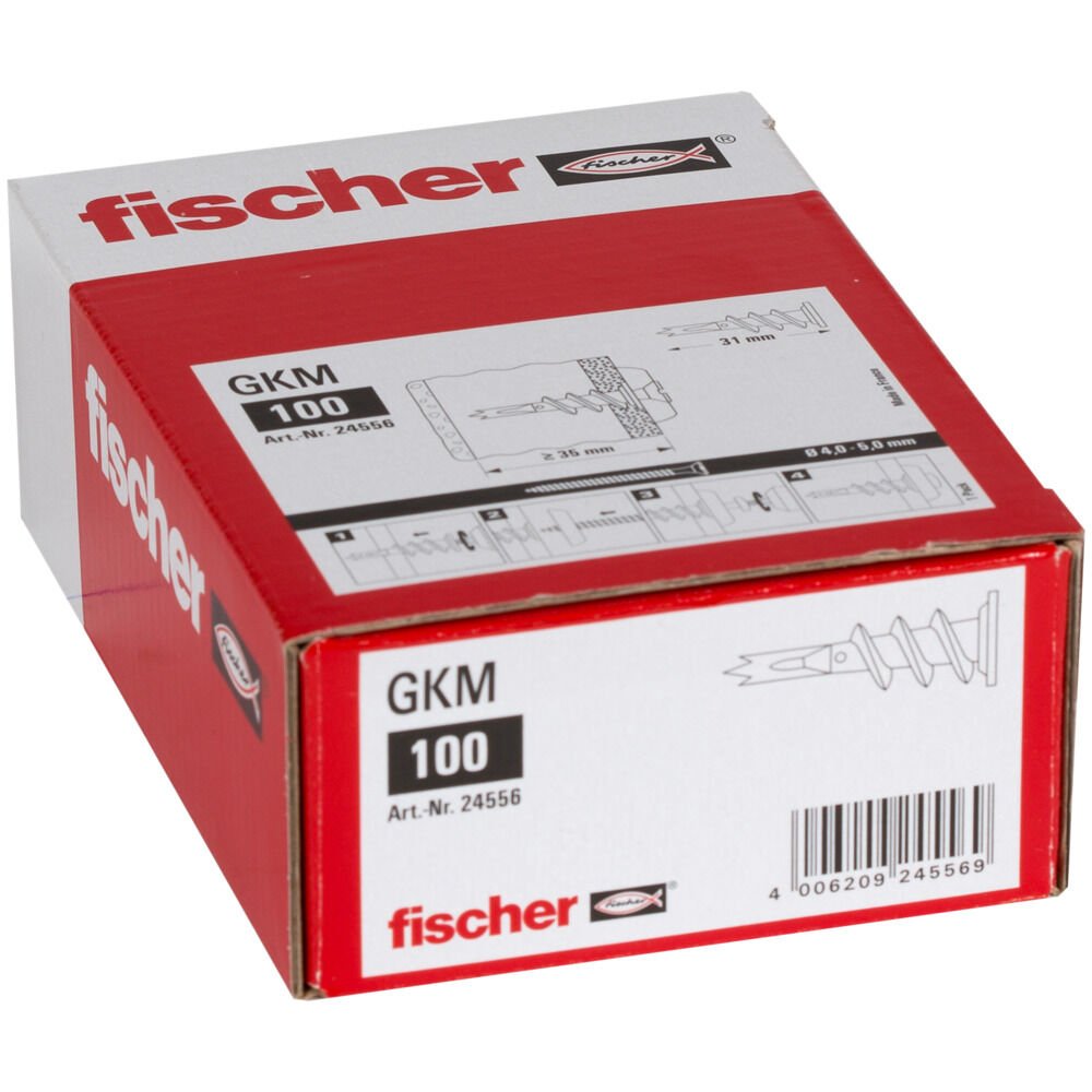 Fijación De Metal Para Placas De Yeso Fischer Gkm 100 Uds.
