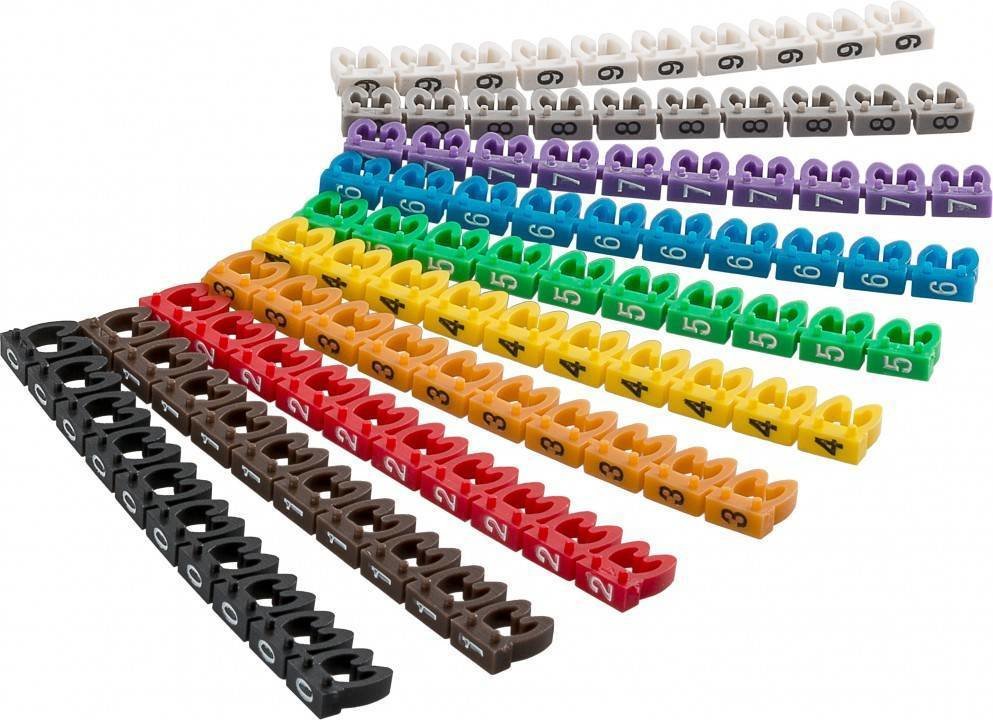 EAN 4040849725142 - Goobay 72514 soporte para manguito de identificación de conductor Multicolor PVC 100 pieza(s) imagen 1