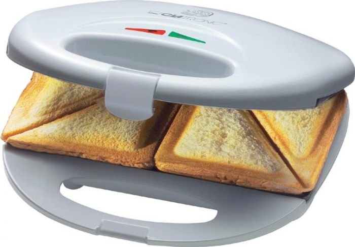 EAN 4006160616583 - Clatronic ST 3477 sandwichera 750 W Blanco imagen 1