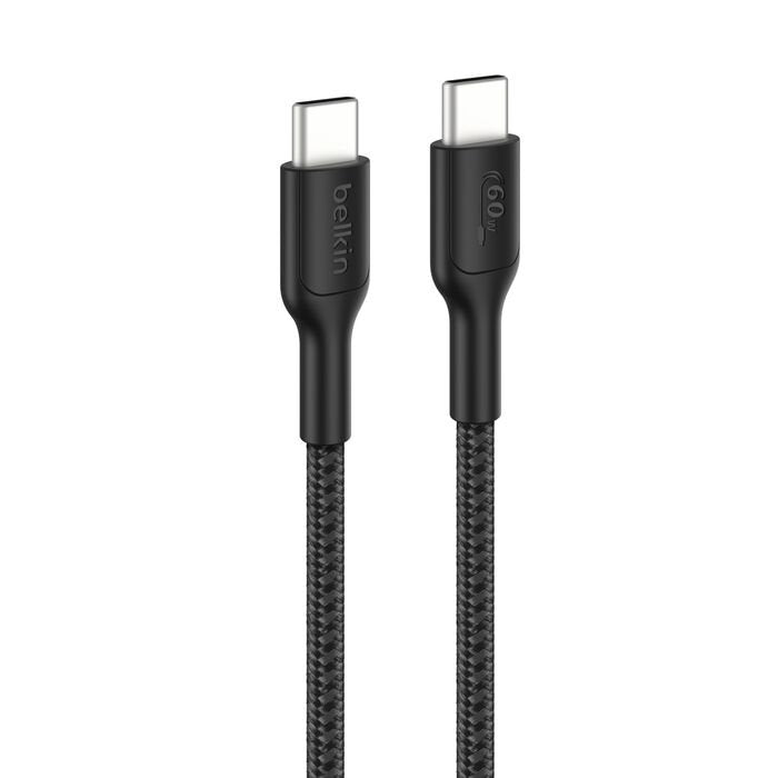 Cable Belkin Usb 24 Pin Usb-C (M) A 24 Pin Usb-C (M) Usb 2.0 2 M Entrega De Energía Usb-C (60w) Cable Trenzado Carga Rápida