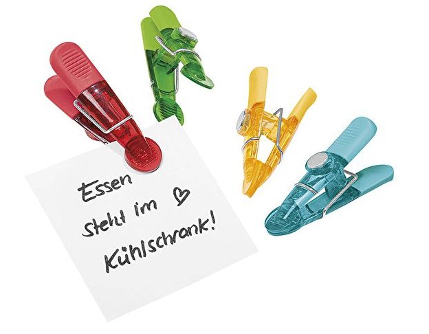 Wedo Magnetklemmer-Set Glossy 4 Ud. F.Surtido
