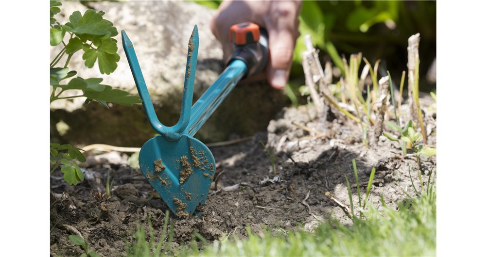 Gardena Gancho Pequeño Combisystem, 2 Dientes, Azada