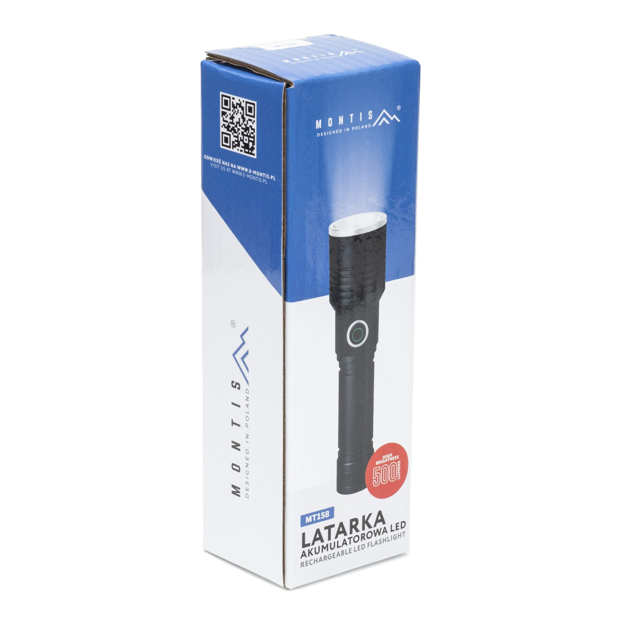 EAN 5901811409684 - Montis Taktyczna ręczna latarka akumulatorowa LED MT158 Negro Linterna de mano imagen 2