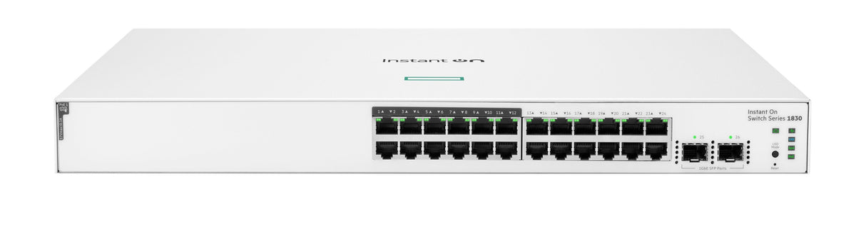 EAN 0190017523712 - HPE Aruba Networking Networking Instant On Switch 24p Gigabit CL4 PoE 2p SFP 195W 1830 imagen 1