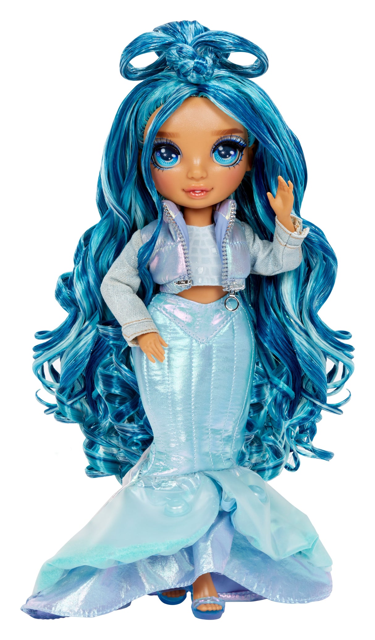 Muñeca Entretenimientos Rainbow High Winter Wonderland - Bella (Azul), Muñeca 120834-Euc