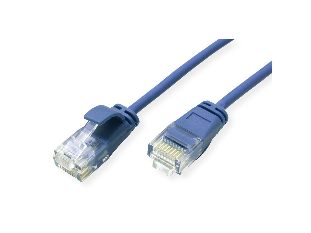 Roline Verde Utp Cable De Red Cat.6a (Class Ea), Lsoh, Slim, Blau, 0,3 M