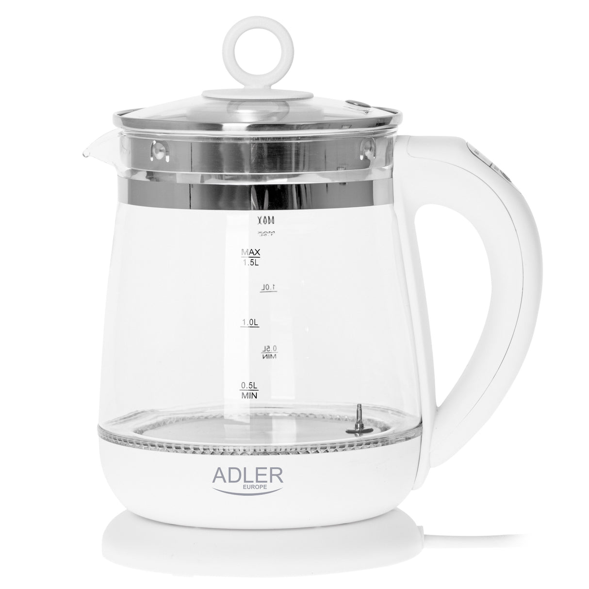 EAN 5903887804615 - Adler AD 1299 tetera eléctrica 1,5 L 1850 W Blanco imagen 5
