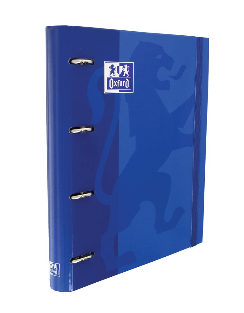 Oxford Carpeta 4 Anillas Classic Europeanbinder C/ Recambio 100h 5x5 A4+ Azul Marino