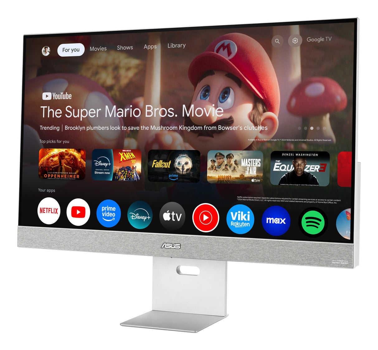 Monitor Asus Zenscreen Ms32uc 31.5" 3840 X 2160 Pixeles 4k Ultra Hd Led Gris, Blanco 90lm0ayh-B01o71