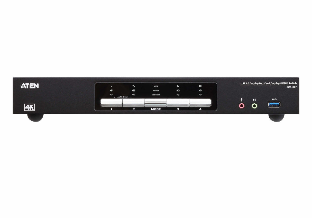 EAN 4719264645969 - ATEN CS1944DP-AT-G interruptor KVM Negro imagen 3